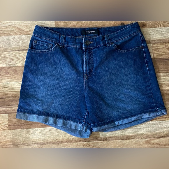 Nine West Pants - Nine West Dark Blue Jean Shorts Size 12
